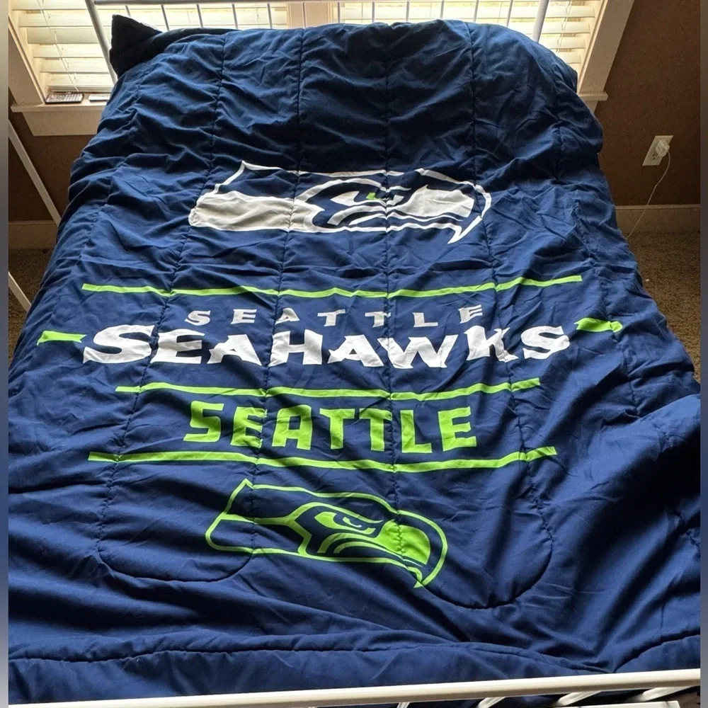 Seattle Seahawk Football Blanket